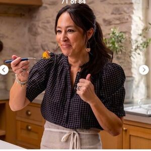 Apiece Apart Los Altos top in black/cream check. Size XS. Excellent condition.